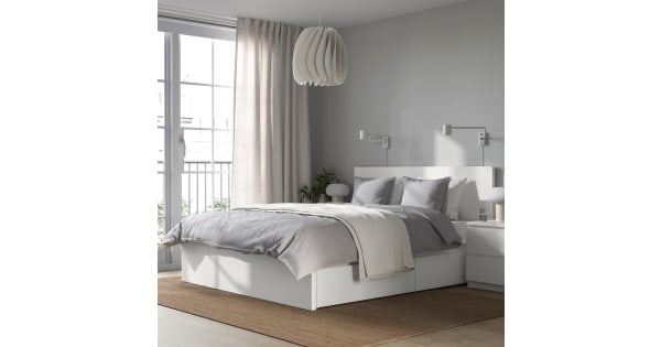 Grey malm bed top